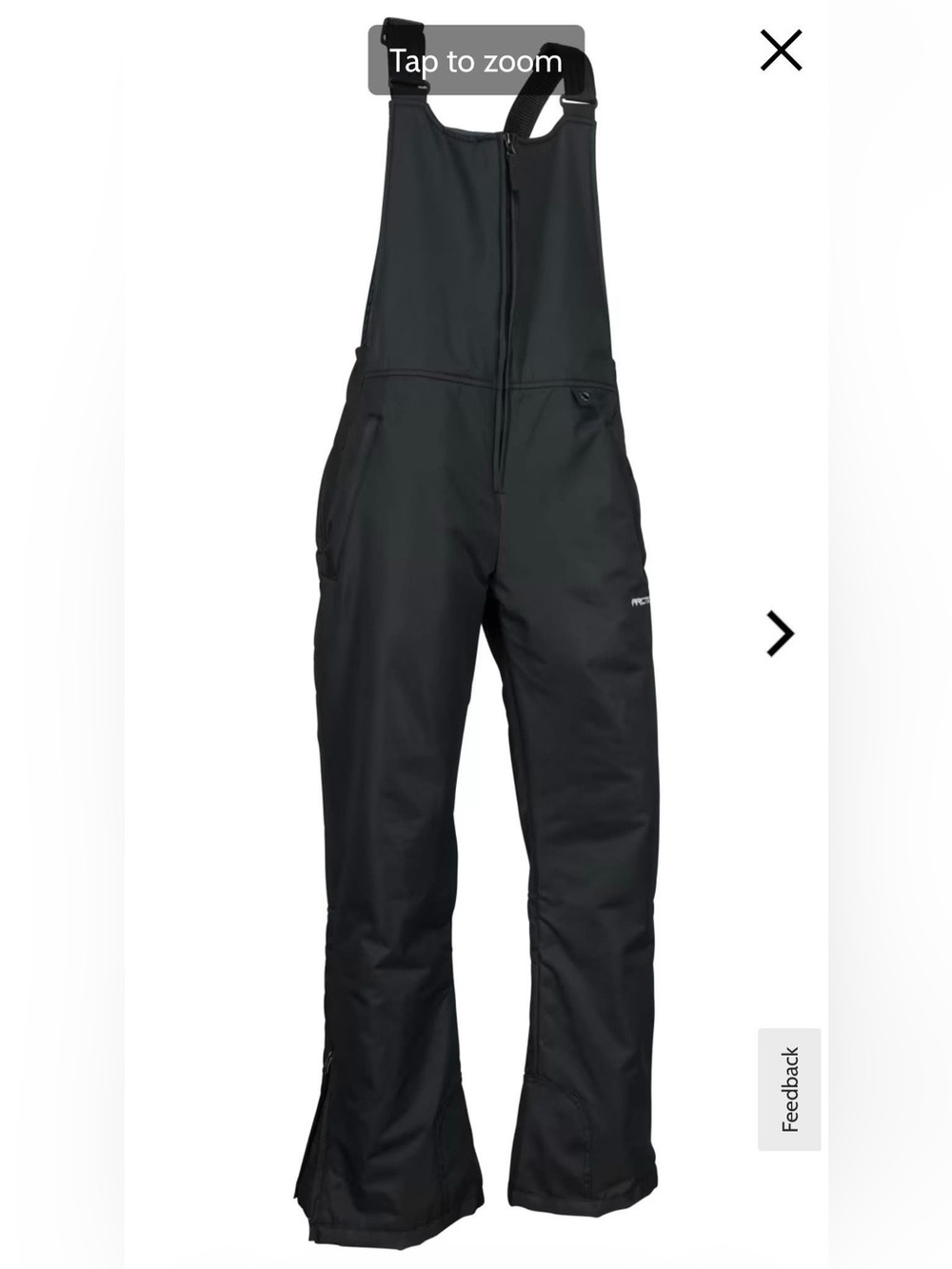Arctix Black Insulated Bib Overalls for Ladies